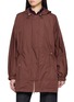 YVES SALOMON Hooded Zip Up Parka Coat