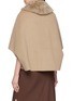Back View - Click To Enlarge - YVES SALOMON - Fur Collar Cropped Cashmere Cape