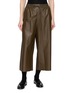 YVES SALOMON Elasticated Wide Leg Leather Pants