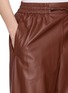  - YVES SALOMON - Elasticated Wide Leg Leather Pants