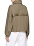 Back View - Click To Enlarge - YVES SALOMON - Stand Collar Zip Up Parka