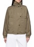 YVES SALOMON Stand Collar Zip Up Parka