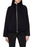 YVES SALOMON Hooded Zip Up Wool Jacket