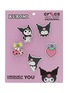 Main View - Click To Enlarge Main View - Click To Enlarge - CROCS - Sanrio Kuromi Jibbitz Charm — Set of 5