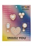 Main View - Click To Enlarge Main View - Click To Enlarge - CROCS - Pearly Heart Jibbitz Charm — Set of 5