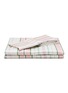 LAGOM Cotton Queen Size Bed Set of 4 — Light Pink/Light Green Stripes