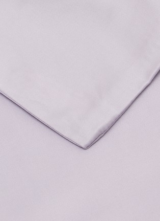 Detail View - Click To Enlarge - LAGOM - Cotton Twin Size Duvet Cover — Lilac