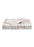 LAGOM Cotton King Size Bed Set of 4 — Light Pink/Light Green Stripes