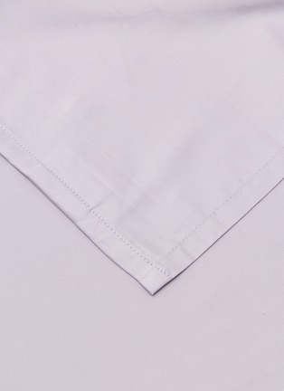 Detail View - Click To Enlarge - LAGOM - Cotton King Size Flat Sheet — Lilac