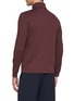 Back View - Click To Enlarge - SOUTHCAPE - Stand Collar Half Zip T-Shirt