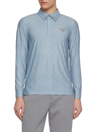 Main View - Click To Enlarge - SOUTHCAPE - Monogram Quick Dry UV Block Polo Shirt