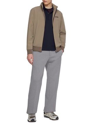 Figure View - Click To Enlarge - SOUTHCAPE - Dinosaur Patch Breathable Quick Dry Polo Shirt