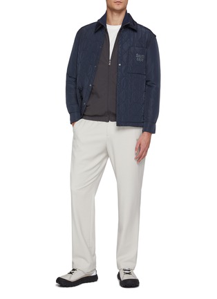 Figure View - Click To Enlarge - SOUTHCAPE - Reversible Zip Up Windbreaker Jacket
