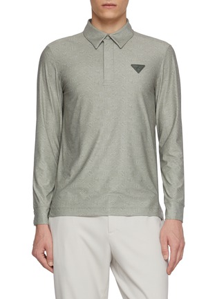 Main View - Click To Enlarge - SOUTHCAPE - Monogram Quick Dry UV Block Polo Shirt
