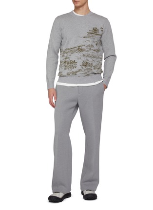 Figure View - Click To Enlarge - SOUTHCAPE - Embroidered Logo Pants