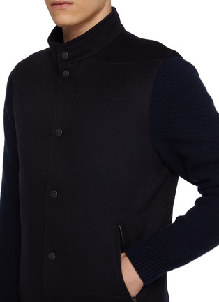  - EQUIL - Stand Collar Hybrid Wool Cashmere Jacket