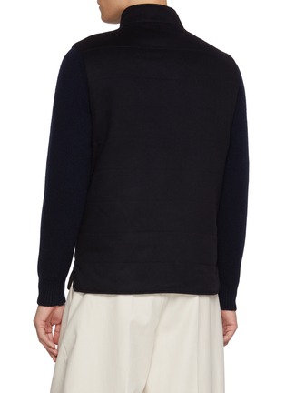 Back View - Click To Enlarge - EQUIL - Stand Collar Hybrid Wool Cashmere Jacket