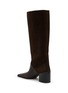  - ALAÏA - 55 Square Toe Tall Leather Boots