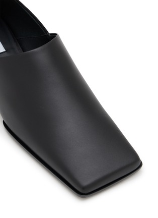 Detail View - Click To Enlarge - ALAÏA - Square Toe Leather Loafer Flats