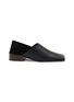 ALAÏA Square Toe Leather Loafer Flats