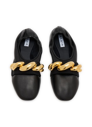 Detail View - Click To Enlarge - ALAÏA - Jewel Leather Ballerina Flats
