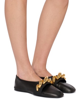 Figure View - Click To Enlarge - ALAÏA - Jewel Leather Ballerina Flats