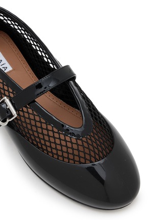  - ALAÏA - La Ballerine Fishnet Mary Jane Flats