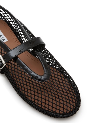 Detail View - Click To Enlarge - ALAÏA - La Ballerine Patent Mesh Mary Jane Flats