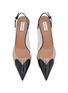 Detail View - Click To Enlarge - ALAÏA - Le Coeur 55 Patent Leather PVC Slingback Pumps