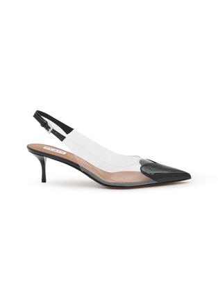 Main View - Click To Enlarge - ALAÏA - Le Coeur 55 Patent Leather PVC Slingback Pumps