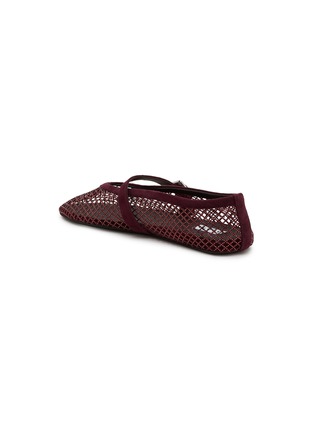  - ALAÏA - La Ballerine Suede Mesh Mary Jane Flats
