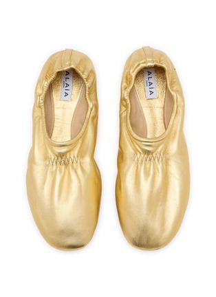 Detail View - Click To Enlarge - ALAÏA - Slipper Leather Ballerina Flats