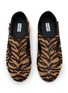Detail View - Click To Enlarge - ALAÏA - Flat Flex Haircalf Leather Slippers