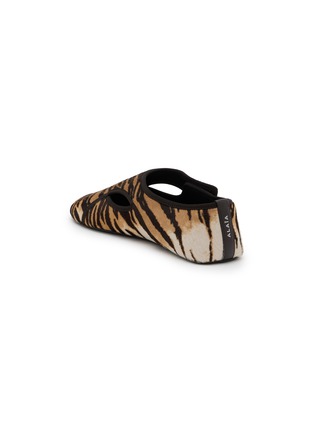  - ALAÏA - Flat Flex Haircalf Leather Slippers
