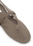 Detail View - Click To Enlarge - ALAÏA - La Ballerine Suede Mesh Mary Jane Flats
