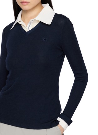  - SOUTHCAPE - Double Layered Long Sleeve Wool Top