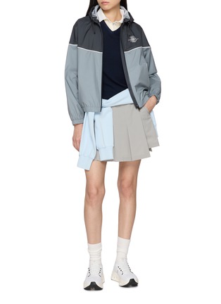 Figure View - Click To Enlarge - SOUTHCAPE - Double Layered Long Sleeve Wool Top