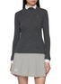 SOUTHCAPE Long Sleeve Contrast Collar Knit Base Layer Top