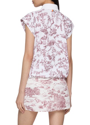 Back View - Click To Enlarge - SOUTHCAPE - Sleeveless Nature Print Top