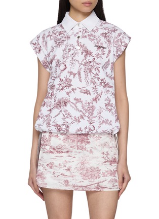 Main View - Click To Enlarge - SOUTHCAPE - Sleeveless Nature Print Top