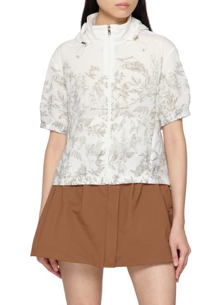 Main View - Click To Enlarge - SOUTHCAPE - Nature Print Packable Jacket