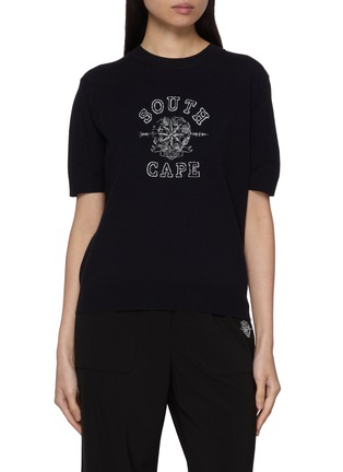 Main View - Click To Enlarge - SOUTHCAPE - Short Sleeve Logo Jumper
