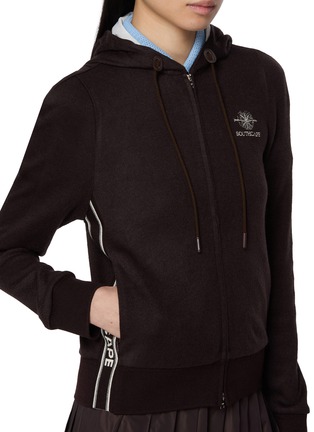  - SOUTHCAPE - Logo Zip Up Knit Hoodie