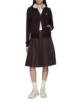 Figure View - Click To Enlarge - SOUTHCAPE - Contrast Layered Collar Polo Shirt