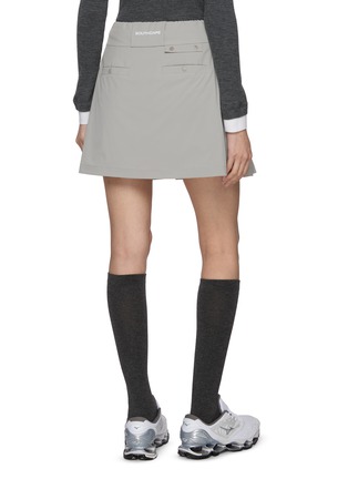 Back View - Click To Enlarge - SOUTHCAPE - Pocket Attached Pleated Mini Skirt
