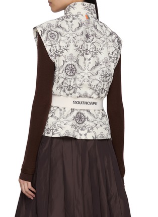 Back View - Click To Enlarge - SOUTHCAPE - Southcross Print Zip Up Gilet