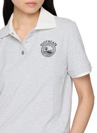  - SOUTHCAPE - Contrast Collar Polo Top