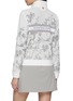 Back View - Click To Enlarge - SOUTHCAPE - Blossom Mesh Zip Up Jumper