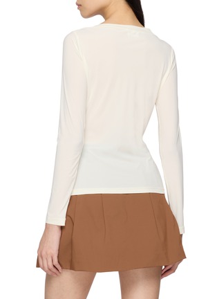 Back View - Click To Enlarge - SOUTHCAPE - Boat Neck Base Layer Top