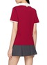 Back View - Click To Enlarge - SOUTHCAPE - Contrast Collar Polo Top